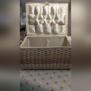 Shabby Chic Vintage JcPenney Made In Japan Sewing Basket